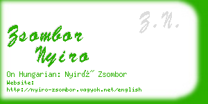 zsombor nyiro business card